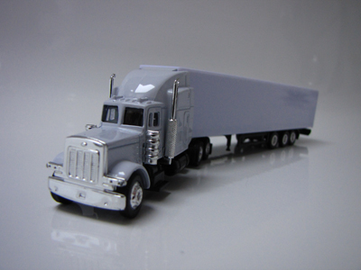 US Peterbilt Sattelzug wei Rohling 1:87