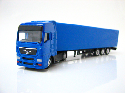 MAN Sattelzug blau Rohling 1:87