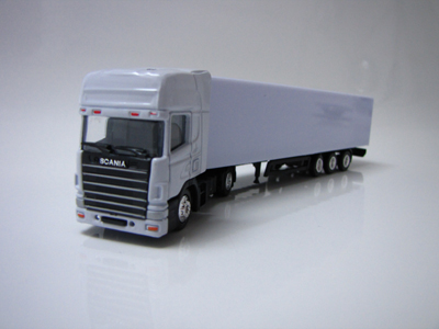 Scania Sattelzug wei Rohling 1:87